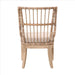 Benjara Wooden Dining Chair With Woven Rattan, Set Of 2, Brown BM239959