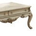 Benzara 19 Inch 2 Drawer Traditional Wooden Coffee Table, Antique White BM191257