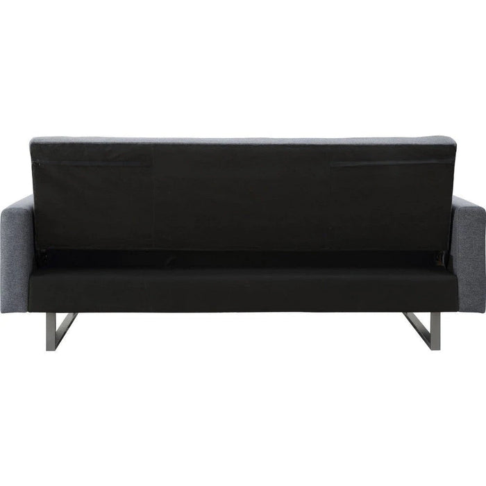 Benzara Adjustable Sofa With Deep Square Tufting And Sled Base, Gray BM250385