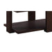 Benzara Contemporary Style Rectangular Coffee Table With Open Bottom Shelf, Brown BM215038