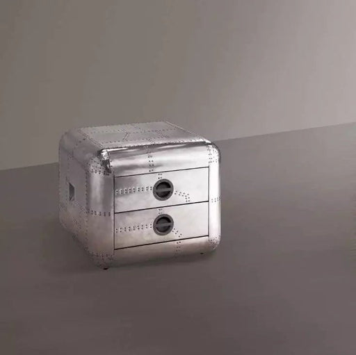 Benzara End Table, Aluminum BM154569