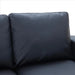 Benzara Loveseat With Leatherette Upholstery And Track Armrests, Black BM261322