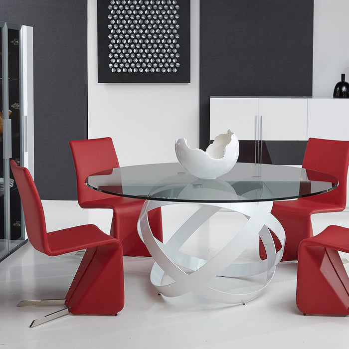 Bellini Modern Living Bernice Dining Chairs in Red Bernice RD