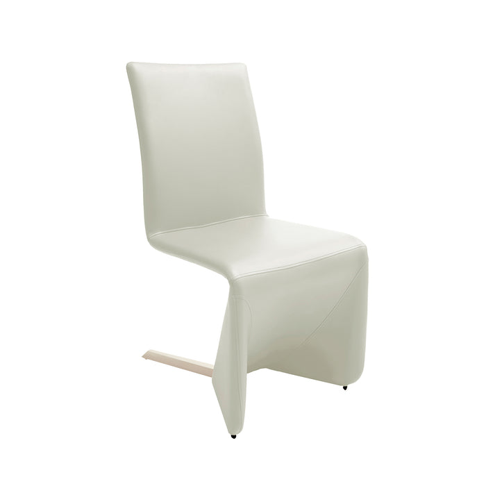Bellini Modern Living Bernice Dining Chairs in White Bernice WHT