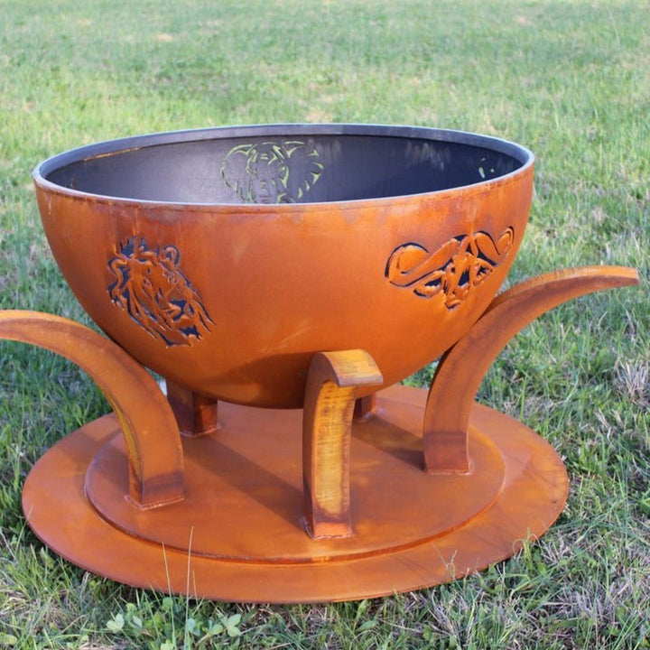 Fire Pit Art Africa's Big Five Fire Pit