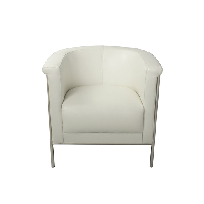 Bellini Modern Living Blanca Accent Arm Chair White Blanca WHT