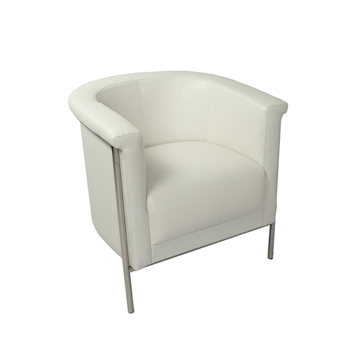 Bellini Modern Living Blanca Accent Arm Chair White Blanca WHT