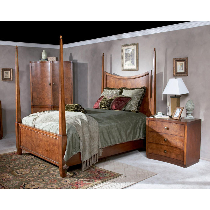 Butler Specialty Company Millennium Park King Poster Bed, Medium Brown 9092108