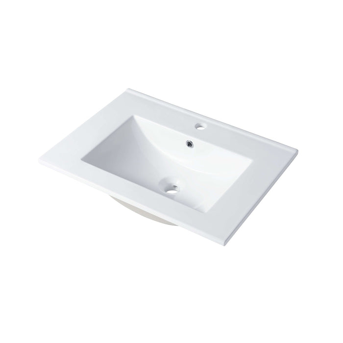 Blossom Ceramic Basin 24″ X 18″ Top-Mount Rectangular – C04 2418