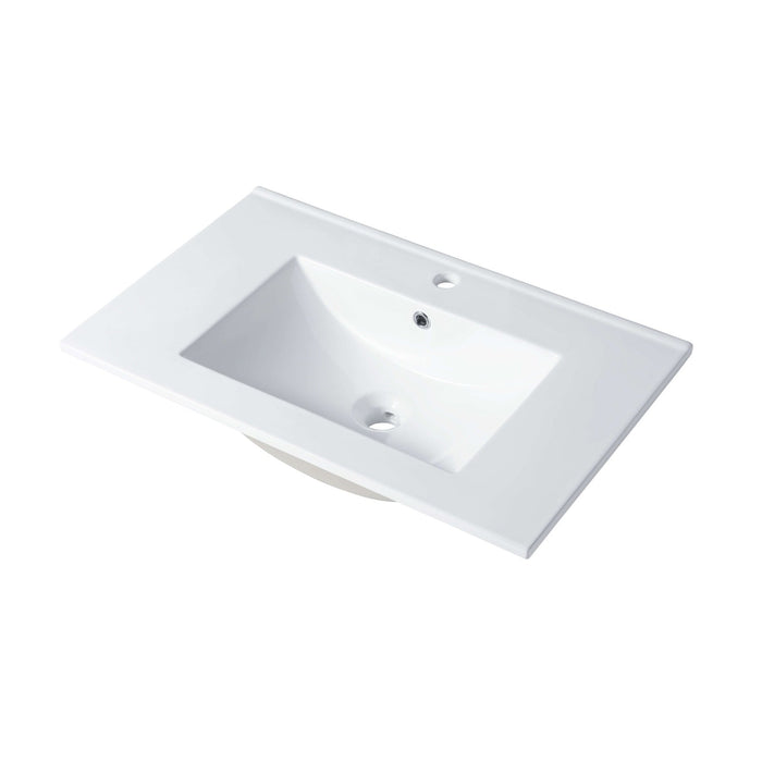 Blossom Ceramic Basin 30″ X 18″ Top-Mount Rectangular – C04 3018