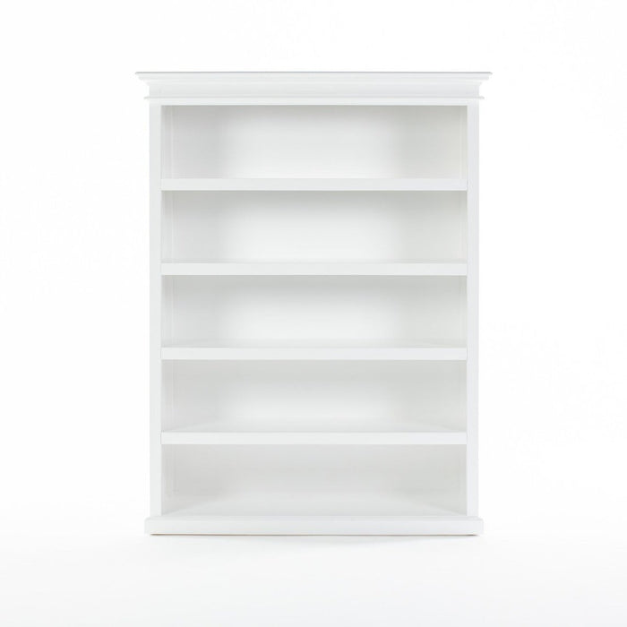 NovaSolo Halifax Bookcase with 5 Shelves in Classic White CA635