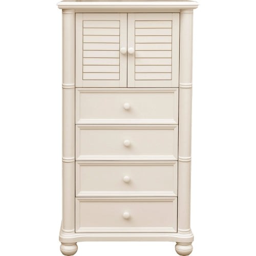 Sunset Trading Ice Cream at the Beach 5 Piece Queen Bedroom Set | Bed Dresser Mirror Storage Chest Nightstand CF-1701-0111-Q-5PC