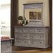 Sunset Trading Solstice Grey 7 Drawer Dresser | Gray/Brown Acacia Wood | Fully Assembled Bedroom Furniture CF-3030-0441
