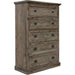 Sunset Trading Solstice Grey 5 Drawer Bedroom Chest | Gray/Brown Acacia Wood | Fully Assembled CF-3041-0441