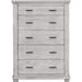 Sunset Trading Crossing Barn 5 Drawer Bedroom Chest | Gray Acacia Wood CF-4141-0786