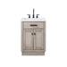 Water Creation Chestnut Chestnut 24 In. Single Sink Carrara White Marble Countertop Vanity In Grey Oak CH24CW03GK-000000000