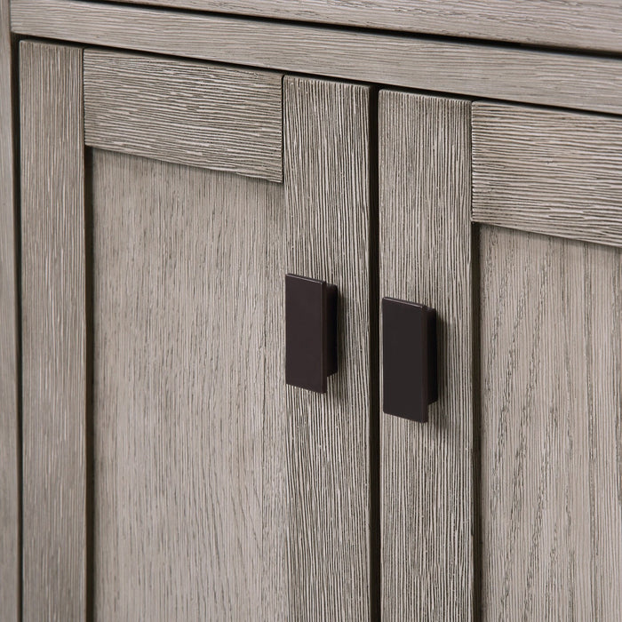 Water Creation Chestnut Chestnut 24 In. Single Sink Carrara White Marble Countertop Vanity In Grey Oak CH24CW03GK-000000000