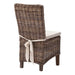 NovaSolo Wickerworks Morin Dining Chair Natural Grey Set of 2 CR14