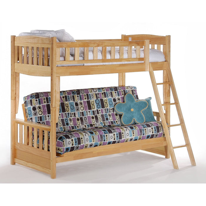 Night and Day Furniture Spices Cinnamon Twin/Futon Bunk Bed