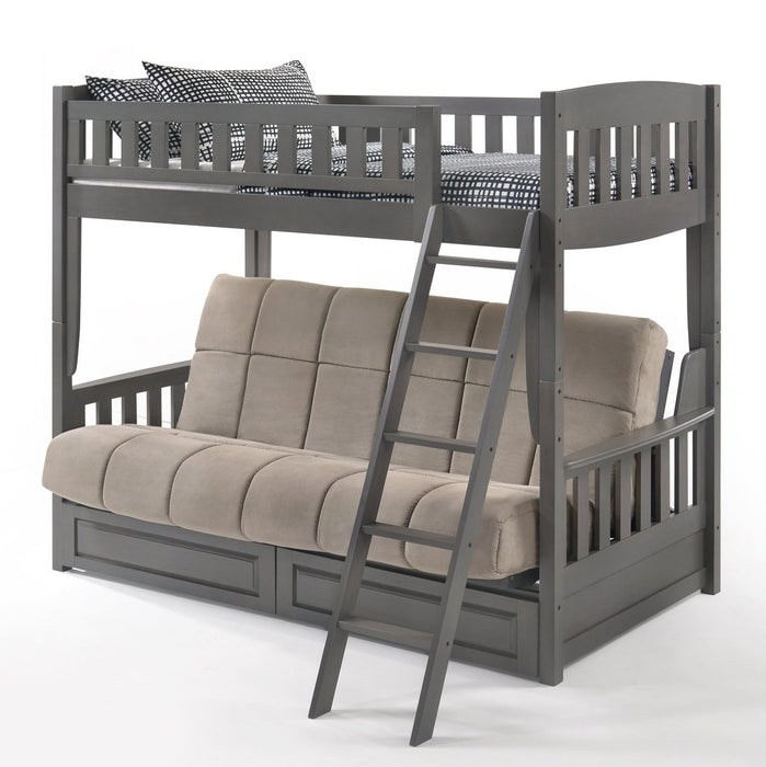 Night and Day Furniture Spices Cinnamon Twin/Futon Bunk Bed