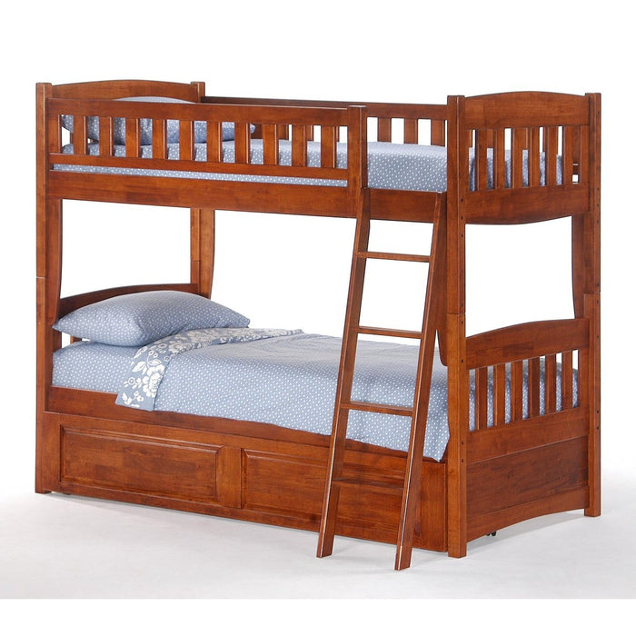 Night and Day Furniture Spices Cinnamon Twin/Twin Bunk Bed