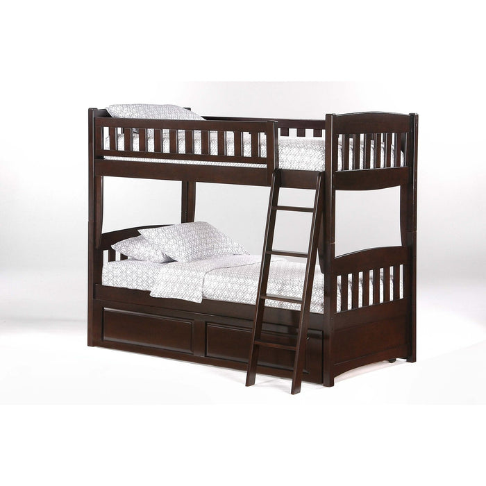 Night and Day Furniture Spices Cinnamon Twin/Twin Bunk Bed