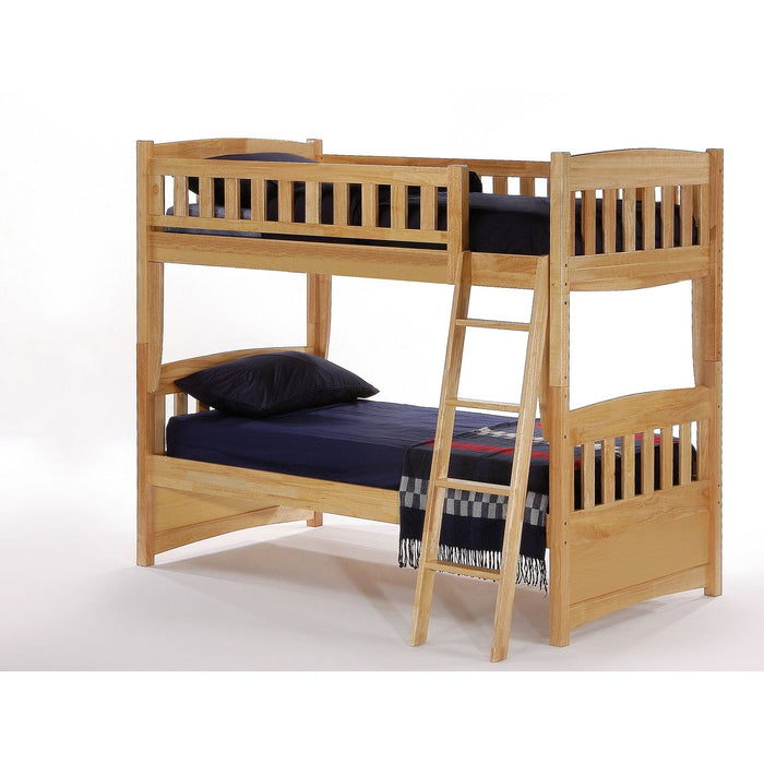 Night and Day Furniture Spices Cinnamon Twin/Twin Bunk Bed