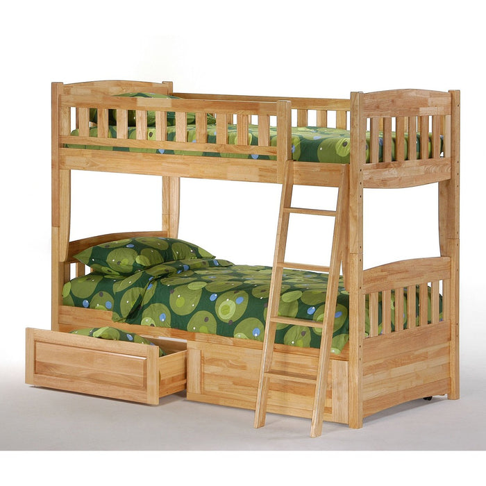 Night and Day Furniture Spices Cinnamon Twin/Twin Bunk Bed