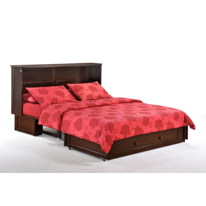 Night and Day Furniture Clover Queen Murphy Cabinet Bed Complete