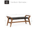 Union Home Cove Bench - Black Leather BDM00070