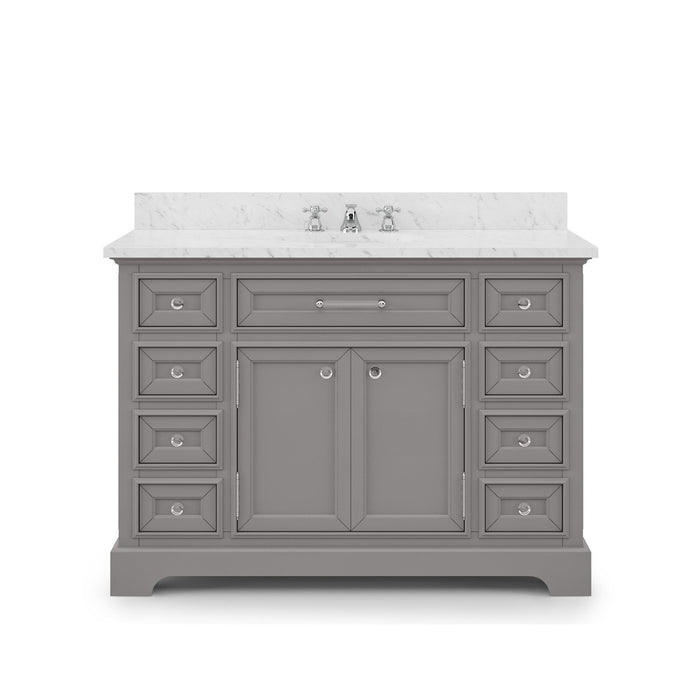 Water Creation Derby 48 Inch Cashmere Grey Single Sink Bathroom Vanity From The Derby Collection DE48CW01CG-000000000