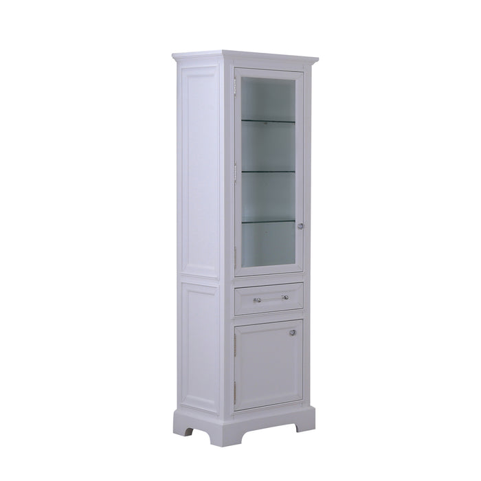 Water Creation Derby Derby Collection Linen Cabinet In White DERBY-LC-W