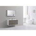 KubeBath DeLusso 48" Wall Mount Modern Bathroom Vanity