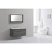 KubeBath DeLusso 48" Wall Mount Modern Bathroom Vanity