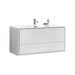 KubeBath DeLusso 48" Wall Mount Modern Bathroom Vanity