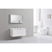 KubeBath DeLusso 48" Wall Mount Modern Bathroom Vanity