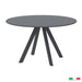 Bellini Modern Living Dasy Round Dining Table Grey Dasy RD DT 51 GRY