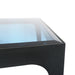 Bellini Modern Living Dynasty End Table Ocean Blue Glass top Dynasty ET BLU