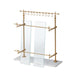 Park Hill Collection Southern Classic White Marble and Brass Bistro Rack EAW26057