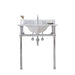 Water Creation Embassy Embassy 30 Inch Wide Single Wash Stand, P-Trap, Counter Top with Basin, and F2-0012 Faucet included in Chrome Finish EB30D-0112