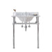 Water Creation Embassy Embassy 30 Inch Wide Single Wash Stand, P-Trap, Counter Top with Basin, and F2-0013 Faucet included in Chrome Finish EB30D-0113