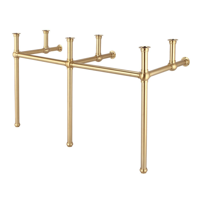 Water Creation Embassy Embassy 60 Inch Wide Double Wash Stand Only in Satin Gold Finish EB60A-0600
