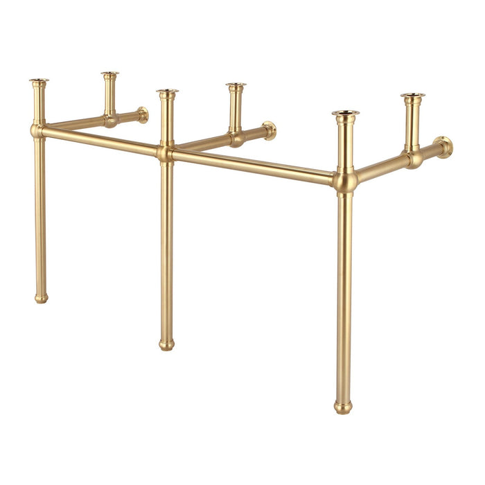 Water Creation Embassy Embassy 60 Inch Wide Double Wash Stand and P-Trap included in Satin Gold Finish EB60B-0600