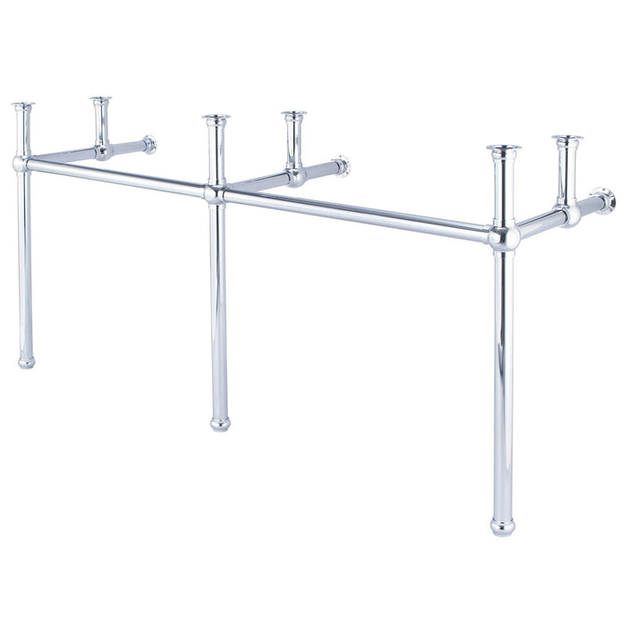 Water Creation Embassy Embassy 72 Inch Wide Double Wash Stand Only in Chrome Finish EB72A-0100