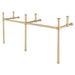 Water Creation Embassy Embassy 72 Inch Wide Double Wash Stand Only in Satin Gold Finish EB72A-0600