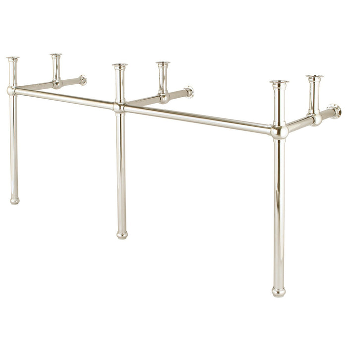 Water Creation Embassy Embassy 72 Inch Wide Double Wash Stand and P-Trap included in Polished Nickel PVD Finish EB72B-0500