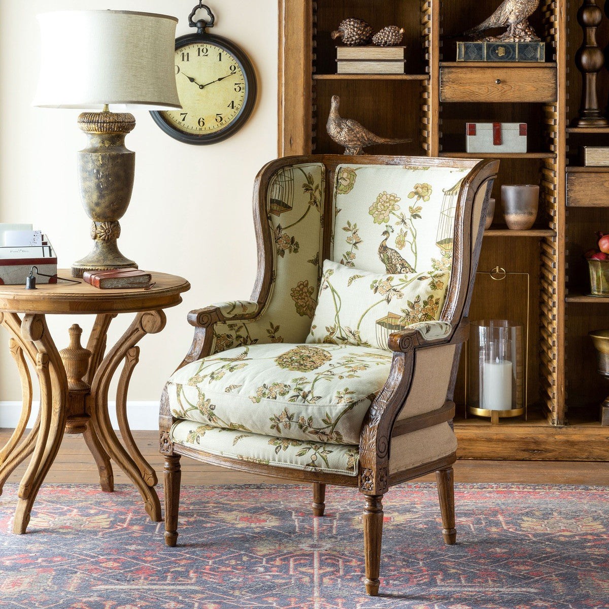 Park Hill Collection Flourish Pattern Wood Framed Wing Chair EFS26027   EFS26027 Main 01 1200x1200 