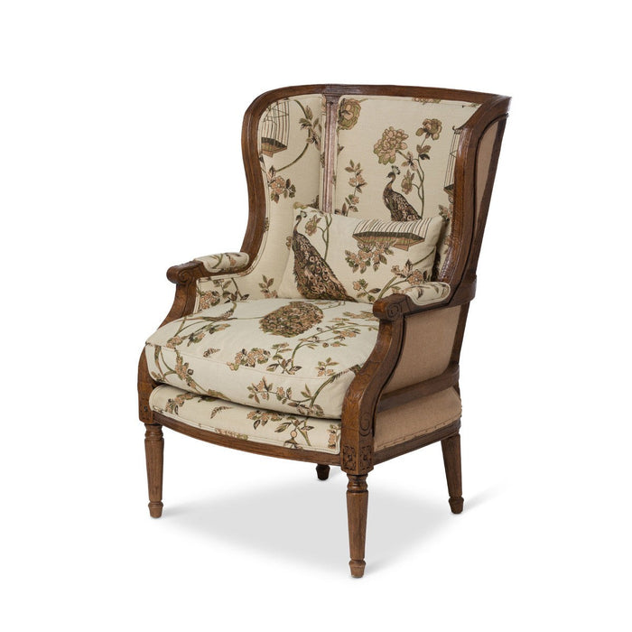 Park Hill Collection Flourish Pattern Wood Framed Wing Chair EFS26027