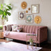Park Hill Collection La Boheme Moira Rose Velvet Sofa EFS26071
