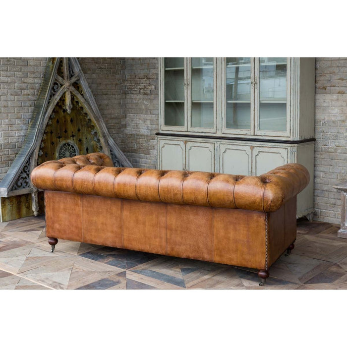 Park Hill Collections Harrisburg Leather Library Sofa EFS81904